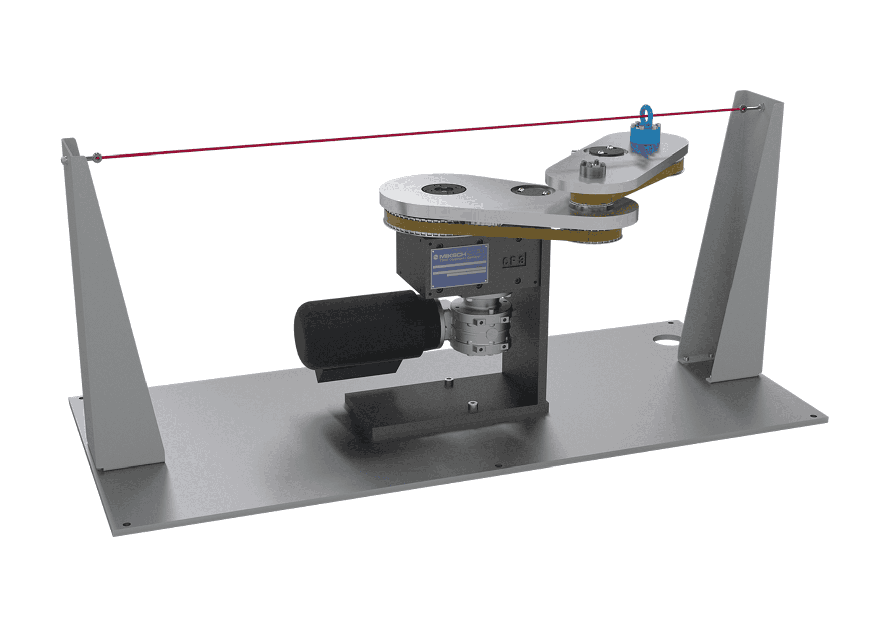 Cam gear with linear guide